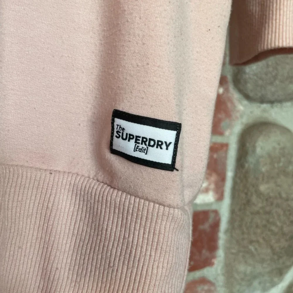 Superdry - Hoodie Dress - Baby Pink - Size 10 - Picture 3 of 5